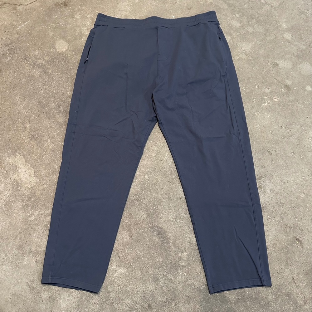 Public Rec All Day Every Day Pants Mens 40/30 Navy Blue Stretch Jogger Trousers